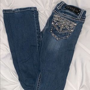flare bling jeans